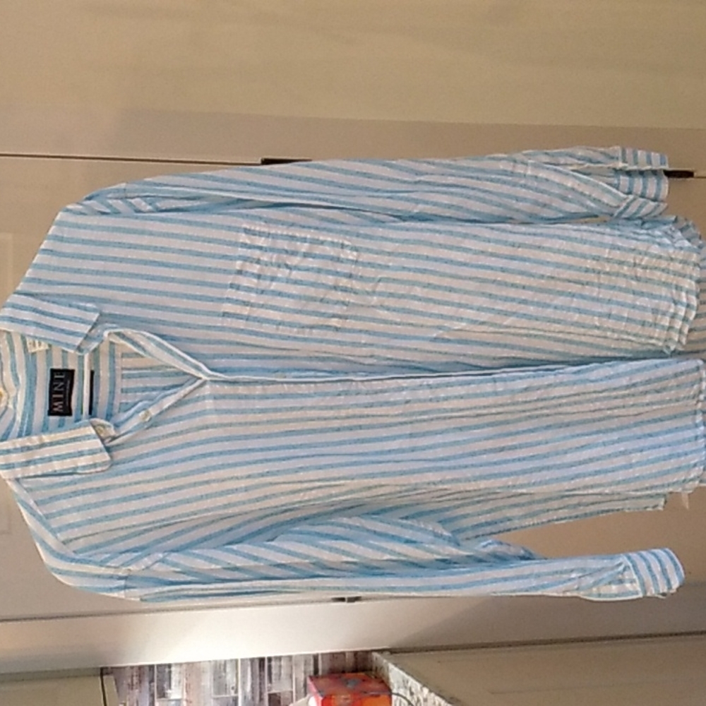 Men's MINE linen classic fit shirt size Large
